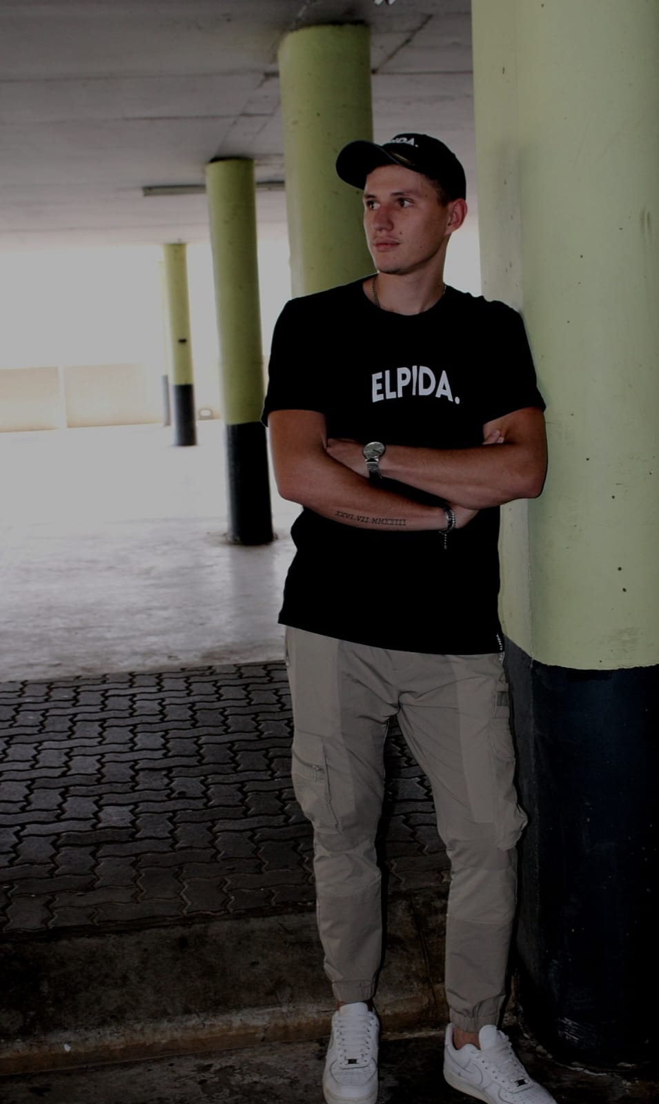 Elpida Signature Black Tee