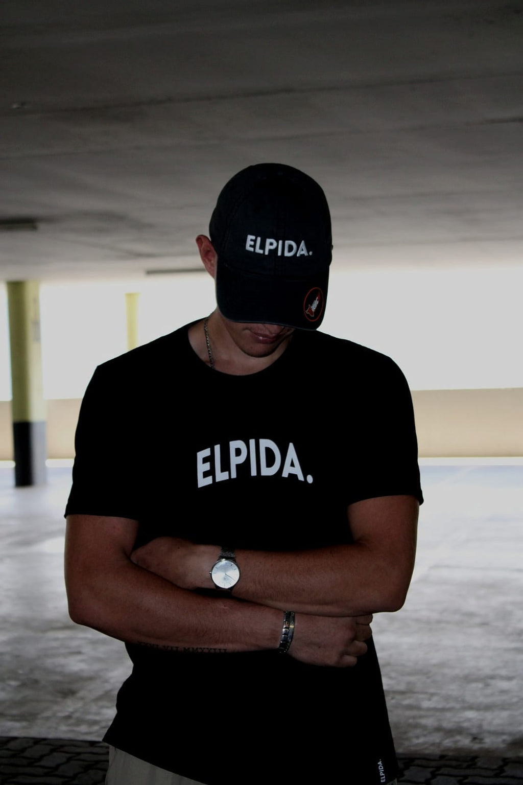 Elpida Signature Black Tee